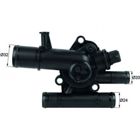 Termostato del liquido di raffreddamento Termostato del sistema di raffreddamento 89C nell'alloggiamento NISSAN PRIMERA OPEL VIVARO A RENAULT GRAND SCENIC II MEGANE II MEGANE III SCENIC II SUZUKI GRAND VITARA II 1.9D 08.01- MAHLE TI 38 89