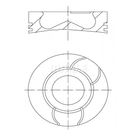 Piston 76 DACIA DOKKER DOKKER EXPRESS/MINIVAN DUSTER DUSTER/SUV LODGY LOGAN LOGAN EXPRESS LOGAN II LOGAN MCV LOGAN MCV II SANDERO SANDERO II NISSAN JUKE NOTE NV200 1.5D 06.05- MAHLE 021 PI 00123 000