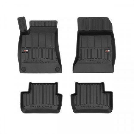 Jeu de tapis de sol en caoutchouc Tapis de sol TPE 4 pcs conduits proLine 3D jeu avant/arrière couleur noir MERCEDES A W176 06.12-05.18 Berline FROGUM FRG 3D409552