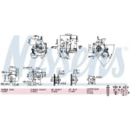 Turbocompresor Nuevo con juego de juntas FIAT 500 500 C DOBLO DOBLO/MINIVAN FIORINO FIORINO/MINIVAN GRANDE PUNTO IDEA PALIO PANDA PANDA/HATCHBACK PUNTO 1.3D 06.03- NISSENS NIS 93030