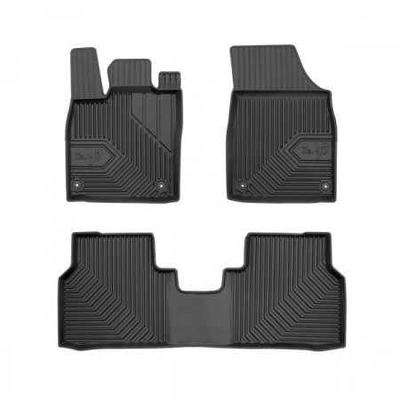 Conjunto de tapetes de borracha Conjunto de tapetes TPE dianteiro/traseiro 4 peças cor preto Crossover / Hatchback / SUV CUPRA BORN 05.21- FROGUM FRG77426757