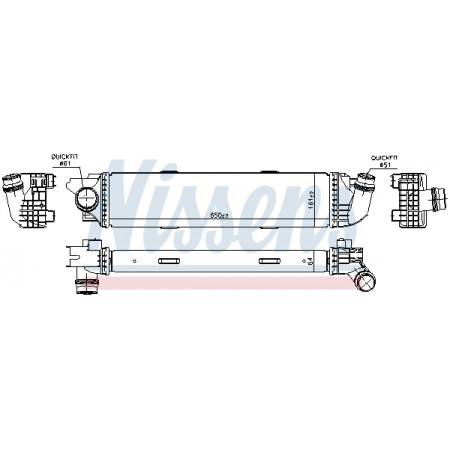 Intercooler, compresor Intercooler FIAT TALENTO NISSAN NV300 OPEL VIVARO B RENAULT TRAFIC III 1.6D 05.14- NISSENS NIS 96149
