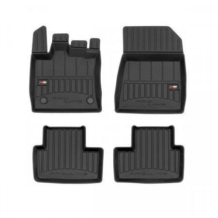 Gummi-Fußmatten-Set Fußmatten TPE 4-tlg. Kanäle ProLine 3D-Set Farbe Schwarz RENAULT CAPTUR II 01.20- FROGUM FRG 3D409897
