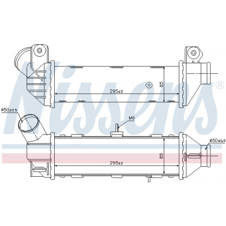Intercooler, compresor SEAT CORDOBA enfriador de aire 96 - 1.9 TDI Diesel MA / C + P / A NISSENS NIS 96769