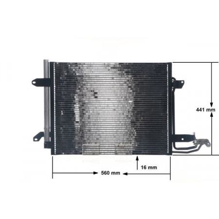 Condenseur, climatisation Condenseur de climatisation avec sécheur VW CADDY III CADDY III/MINIVAN CADDY/MINIVAN TOURAN 1.4-2.0D 02.98-05.15 MAHLE AC 325 000S