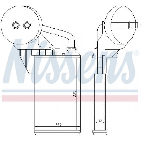 Wärmetauscher, Innenraumheizung Nissens Heizung NISSAN Primastar 00 - NISSENS NIS 72207