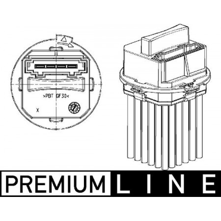 Afstelling interieurventilatie Instelelement luchtblazer blaasregeling DS DS 3 CITROEN C3 II C3 III C4 C4 CACTUS C4 GRAND PICASSO I C4 I C5 II C5 III C6 DS3 PEUGEOT 407 1.0-3.0D 05.04- MAHLE ABR 21 000P