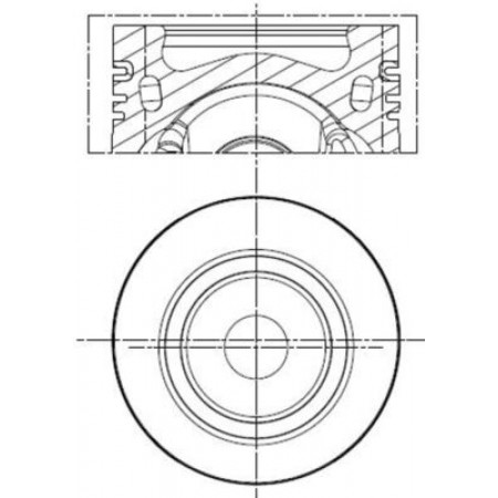 Piston 8101 AUDI A4 ALLROAD B8 A4 ALLROAD B9 A4 B8 A4 B9 A5 A6 C7 A6 C8 Q2 Q3 Q5 SEAT ATECA TARRACO SKODA KAROQ KODIAQ SUPERB III VW ARTEON ARTEON SHOOTING BRAKE 2.0D 08.08- MAHLE 028 PI 00154 000