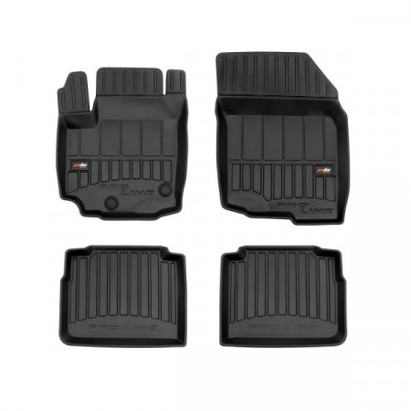 Gummi-Fußmatten-Set Fußmatten TPE 4-tlg. Kanäle ProLine 3D-Set Farbe Schwarz SUZUKI SX4 S-CROSS 08.19- FROGUM FRG 3D426238