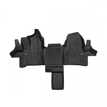 Gummi-Fußmatten-Set Fußmatten TPE-Kanäle ProLine 3D-Set Farbe Schwarz FORD TRANSIT CUSTOM V362 05.19- FROGUM FRG 3D409408