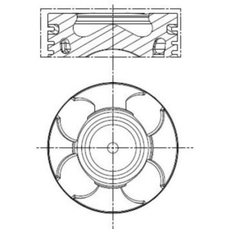 Piston 696 ALFA ROMEO MITO FIAT 500 500 C 500L DOBLO DOBLO CARGO DOBLO/MINIVAN FIORINO FIORINO/MINIVAN GRANDE PUNTO IDEA LINEA PANDA PUNTO PUNTO EVO 1.3D 04.05- MAHLE 011 PI 00100 000