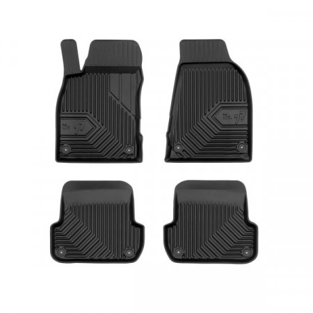Set covorase cauciuc Floor mats TPE 4 pcs ducts No. 77 front/rear set colour neagra AUDI A4 B6 A4 B7 SEAT EXEO EXEO ST 04.02-05.13 FROGUM FRG77407084