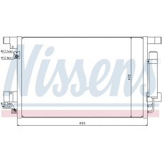 Condensator, climatizare aer rece Mitsubishi Lancer 07 - NISSENS NIS 940029
