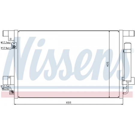 Condenseur, climatisation froide Mitsubishi Lancer 07 - NISSENS NIS 940029