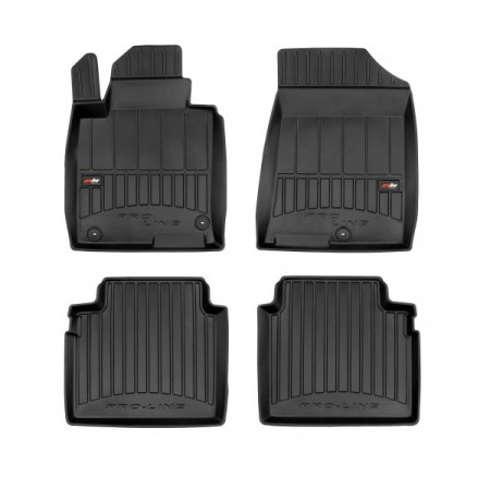 Jeu de tapis de sol en caoutchouc Tapis de sol TPE 4 pcs conduits proLine 3D jeu avant/arrière couleur noir KIA OPTIMA 09.15- Berline FROGUM FRG 3D409217