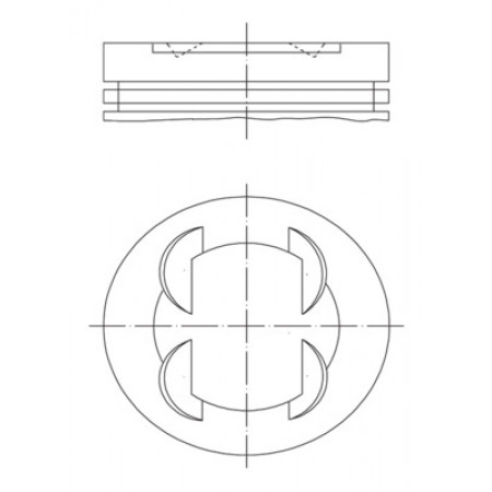 Piston 734 CHEVROLET AVEO OPEL ADAM AMPERA ASTRA H ASTRA H GTC ASTRA J ASTRA J GTC CORSA D CORSA E CORSA E/HATCHBACK MERIVA B 1.4/1.4H/1.4LPG 04.04- MAHLE 011 PI 00110 000