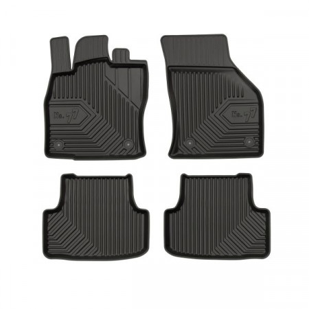 Set tappetini in gomma Tappetini TPE 4 pz condotti N. 77 set anteriore/posteriore colore nero SEAT LEON LEON SC LEON ST LEON ST/KOMBI 08.12- Facelift / Hatchback / Station wagon 3d / 5d / Ibrido / Plug-in FRGUM FRG77407060