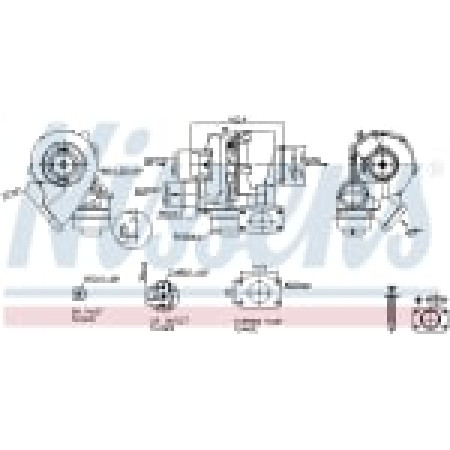 Turbocompresor Nou cu set de garnituri  VW CRAFTER 30-35 CRAFTER 30-50 2.5D 04.06-05.13 NISSENS NIS 93202