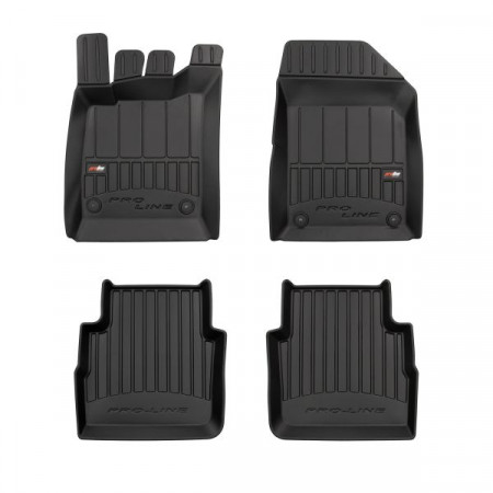 Jeu de tapis de sol en caoutchouc Tapis de sol TPE 4 pcs conduits proLine 3D jeu avant/arrière couleur noir OPEL VECTRA C 10.03-01.09 Break FROGUM FRG 3D408340
