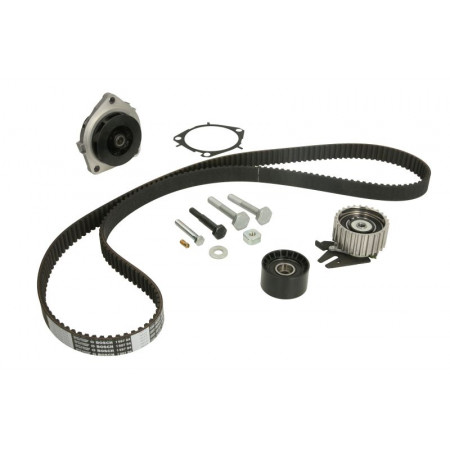 Water pump set + toothed belt Timing set belt + pulley + water pump ALFA ROMEO 147 156 159 BRERA GIULIETTA GT SPIDER FIAT 500X BRAVO II CROMA DOBLO DOBLO CARGO DUCATO FREEMONT SCUDO SEDICI 1.9D/2.0D 04.01- BOSCH 1 987 946 980