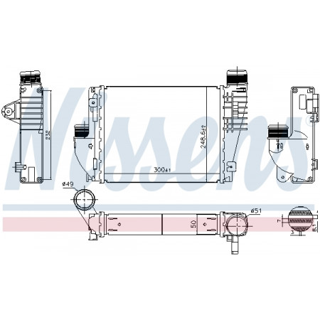 Interkoeler, compressor Interkoeler HONDA HR-V 1.6D 08.15- NISSENS NIS 961522