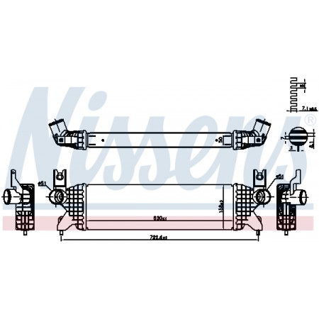 Zuluftkühler SUZUKI SX4 S-CROSS VITARA 1.0/1.4/1.6D 08.13- NISSENS NIS 961507
