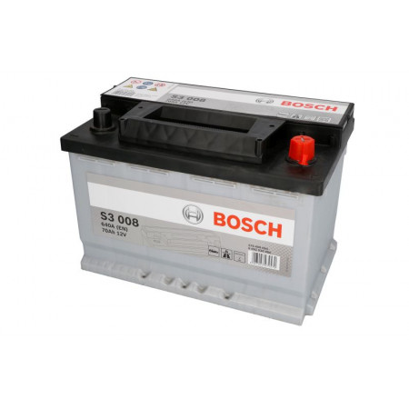 Accu Startaccu BOSCH 12V 70Ah/640A S3 R+ en 1 278x175x190 B13 start BOSCH 0 092 S30 080