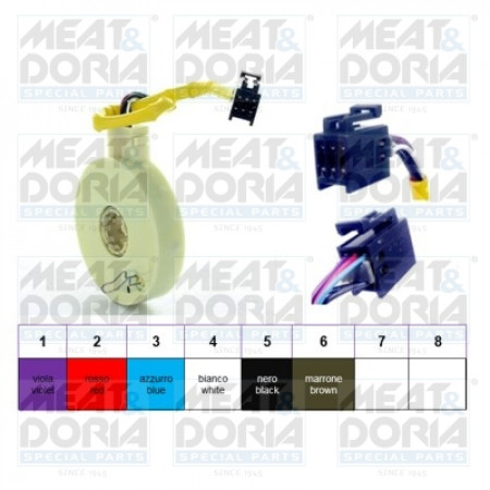 Sensor ángulo dirección Sensor volante FIAT PUNTO 1.2-1.9D 09.99-03.12 MEAT & DORIA MD93051