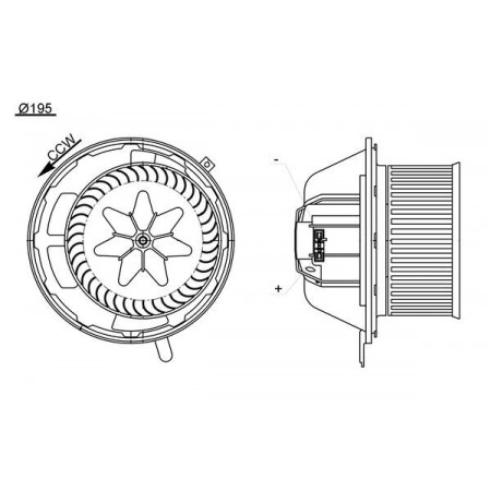 Lüfter, Innenraum Luftgebläse BMW 1 E81 1 E82 1 E87 1 E88 3 E90 3 E91 3 E92 3 E93 X1 E84 X3 F25 X4 F26 Z4 E89 1.6-4.4 06.04-03.18 MAHLE AB 194 000S