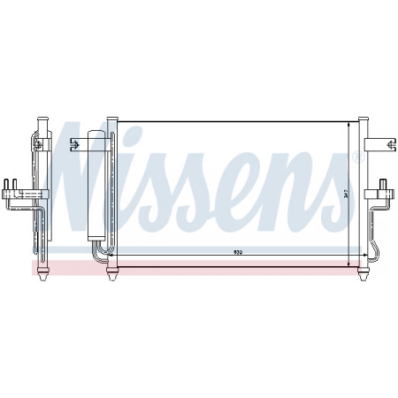 Kondensator, Klimaanlage Nissens Kondensator 97606-25500 Hyundai Accent Klima / 0> NISSENS NIS 94453