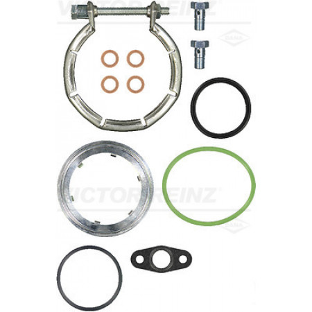 Mounting set, turbocharger Turbocharger assembly kit BMW 1 F20 1 F21 2 F22 F87 3 E90 3 E91 3 E92 3 E93 3 F30 F80 3 F31 3 GRAN TURISMO F34 4 F32 F82 4 F33 F83 2.0D 12.04- REINZ 04-10282-01