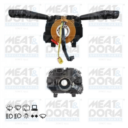 Commutateur de colonne de direction Commutateur de traction avant/arrière sous le volant, commande par ordinateur Indicateurs d'essuie-glace FIAT DOBLO DOBLO CARGO 01.10- MEAT & DORIA MD231618