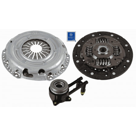 Kit de embreagem Kit de embreagem com rolamento hidráulico 220mm FORD FIESTA V FUSION MAZDA 2 1.4D 11.01-12.12 SACHS 3000 990 473