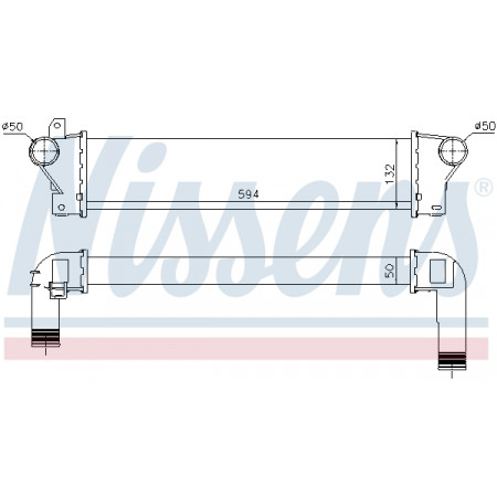 Intercooler, compressor Intercooler LAND ROVER FREELANDER I 2.0D 11.00-10.06 NISSENS NIS 961425