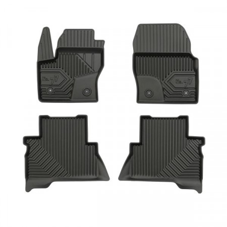 Set tappetini in gomma Tappetini TPE 4 pz condotti N. 77 set anteriore/posteriore colore nero FORD KUGA II 03.13- FROGUM FRG77409682
