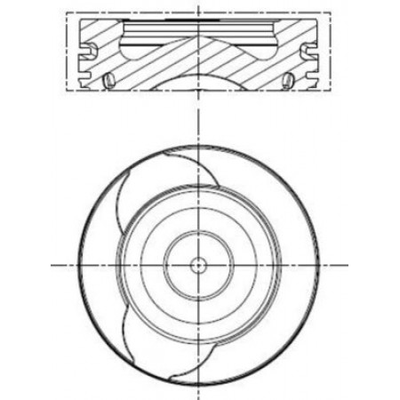 Piston 76 MERCEDES A W176 B SPORTS TOURER W246 W242 CITAN MIXTO DOUBLE CABIN CITAN MPV CITAN/MINIVAN W415 CLA C117 CLA SHOOTING BRAKE X117 GLA X156 1.5D 10.07- MAHLE 021 PI 00128 000