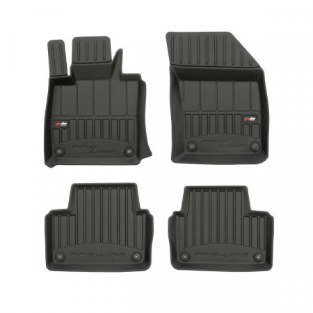 Jeu de tapis de sol tapis de sol TPE 4 pcs conduits proLine 3D jeu avant/arrière couleur noir VOLVO V60 II 02.18- Berline / Break FROGUM FRG 3D407824