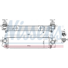 Intercooler, compressore Raffreddatore aria di mandata VOLVO S60 III S90 II V60 II XC60 II 2.0/2.0D/2.0H 03.17- NISSENS NIS 961265