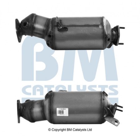 Filtro de fuligem/partículas, sistema de escape Filtro de partículas diesel AUDI A6 C6 2.0D 07.04-08.11 BM CATALYSTS BM11608H