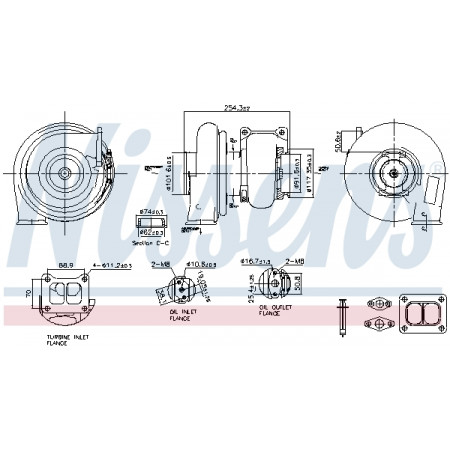 Turbolader Turbolader mit Einbausatz NISSENS NIS 93652