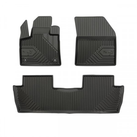 Set covorase cauciuc Floor mats TPE 3 pcs ducts No. 77 front/rear set colour neagra PEUGEOT 5008 II 12.16- FROGUM FRG77407817