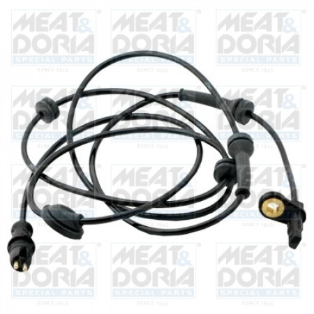 Sensor, Raddrehzahl ABS-Sensor hinten rechts/links FIAT DOBLO DOBLO/MINIVAN 1.2-1.9D 03.01- MEAT & DORIA MD90168