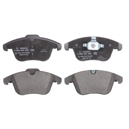 Kit pastiglie freno anteriori GMC TERRAIN JAGUAR S-TYPE II XF I XF SPORTBRAKE XJ XK 8 XK II 2.0-4.2 01.99- BOSCH 0 986 494 209