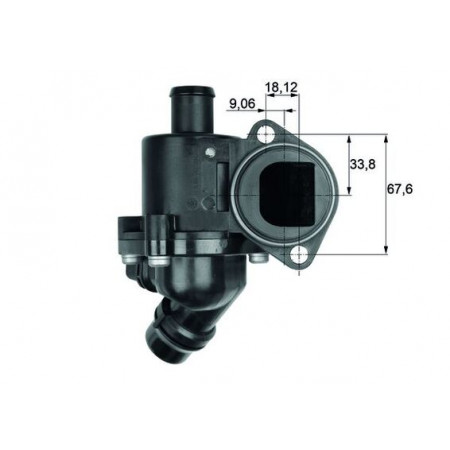 Termostato, refrigerante Termostato del sistema de refrigeración 105C en la carcasa AUDI A4 B6 A4 B7 SEAT EXEO EXEO ST 1.6/1.8/2.0 11.00-09.10 MAHLE TM 3 105