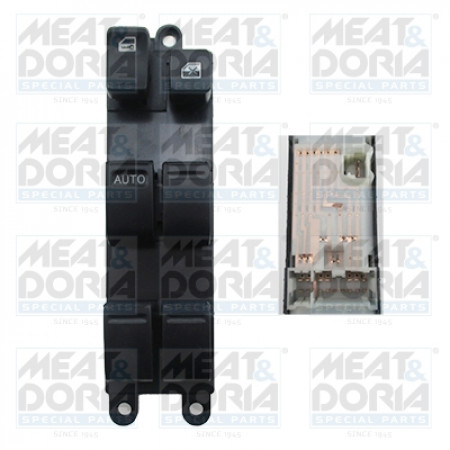 Interruttore alzacristallo Interruttore alzacristallo Anteriore Sinistro NISSAN X-TRAIL I 2.0/2.2D/2.5 06.01-01.13 MEAT & DORIA MD26543