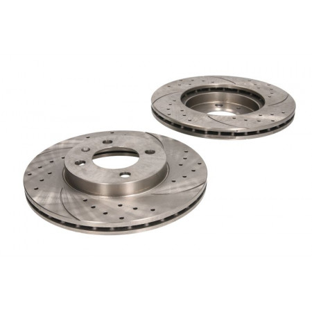 Hocheffiziente Bremsscheibe SPEEDMAX, belüftet, gelocht, vorne L/R, Außendurchmesser 256 mm, Dicke 20 mm, 2 Stück, SEAT AROSA CORDOBA CORDOBA VARIO 1.0-2.2 05.84-11.09 SPEEDMAX 5201-01-0518PTUOTUV