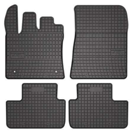 Serie tappetini in gomma set 4 pz BASIC anteriori/posteriori colore nero RENAULT CAPTUR II 01.20- FROGUM MMT A040 410862