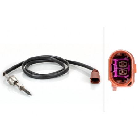 Sensor, Abgastemperatur Abgastemperatursensor vor DPF AUDI A3 SEAT LEON LEON SC LEON ST SKODA OCTAVIA III VW GOLF ALLTRACK VII GOLF SPORTSVAN VII GOLF VII 1.6D 08.12- HELLA 6PT014 495-121