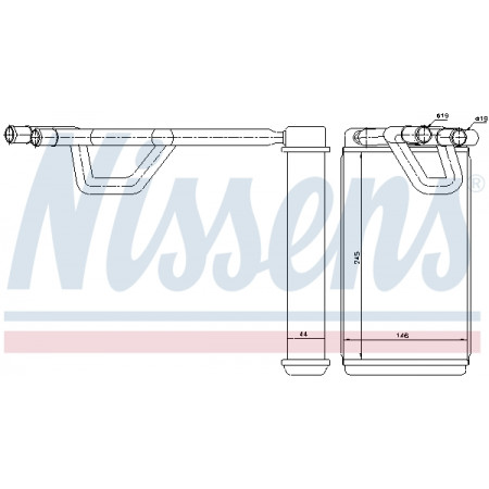 Wärmetauscher, Innenraumheizung Nissens Heater Nissan Murano 04 - NISSENS NIS 72209