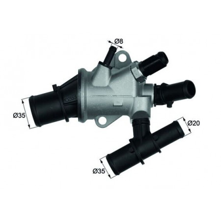 Thermostat, Kühlmittel Kühlsystemthermostat 88C im Gehäuse ALFA ROMEO 147 FIAT MULTIPLA 1.9D 09.00-06.10 MAHLE TI 170 88